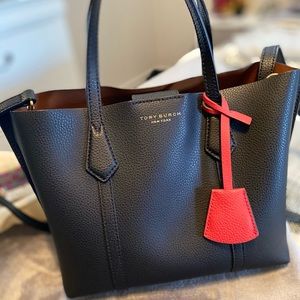 tory burch perry small triple tote bag